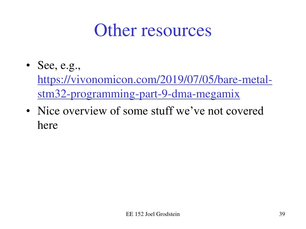 other resources