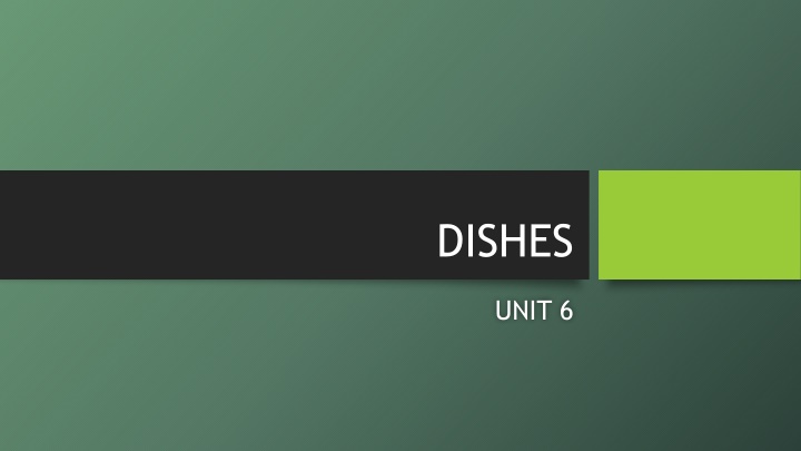 dishes