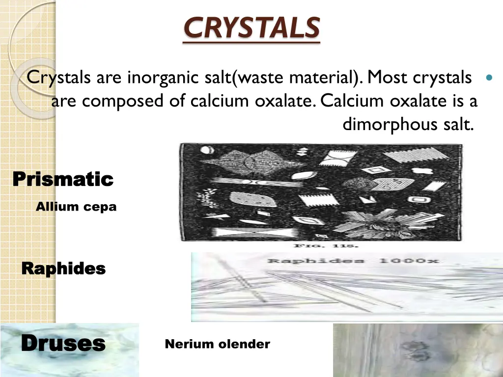 crystals