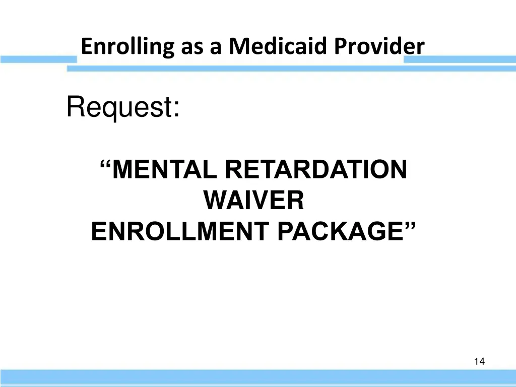 enrolling as a medicaid provider 1
