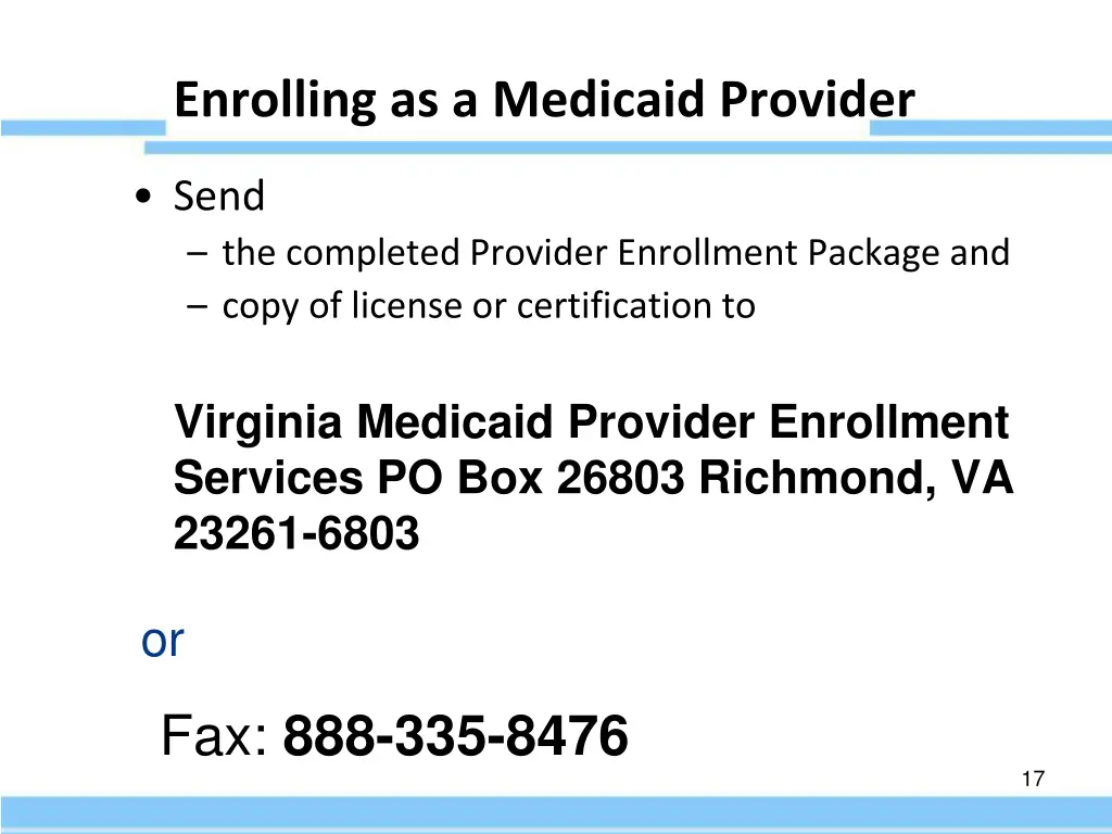 enrolling as a medicaid provider 4