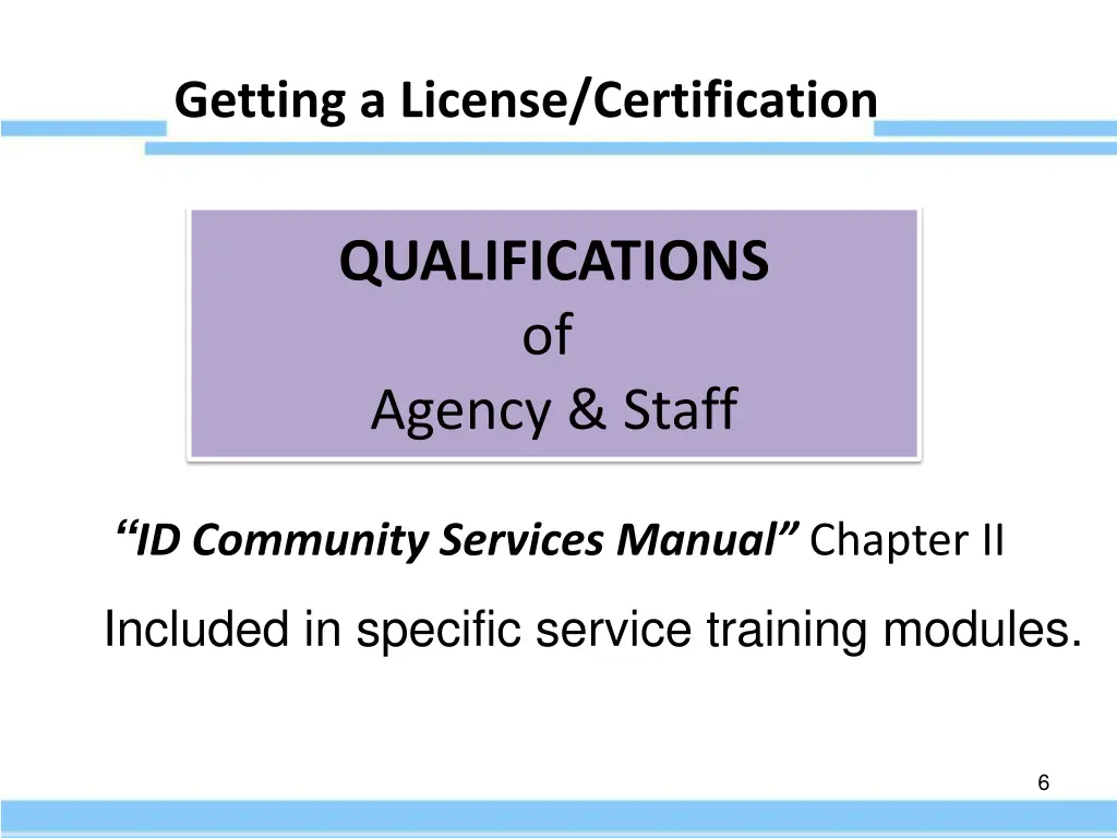 getting a license certification 1