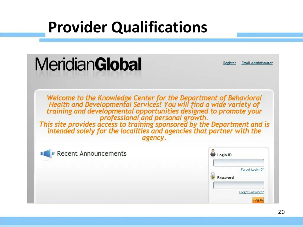 provider qualifications 2