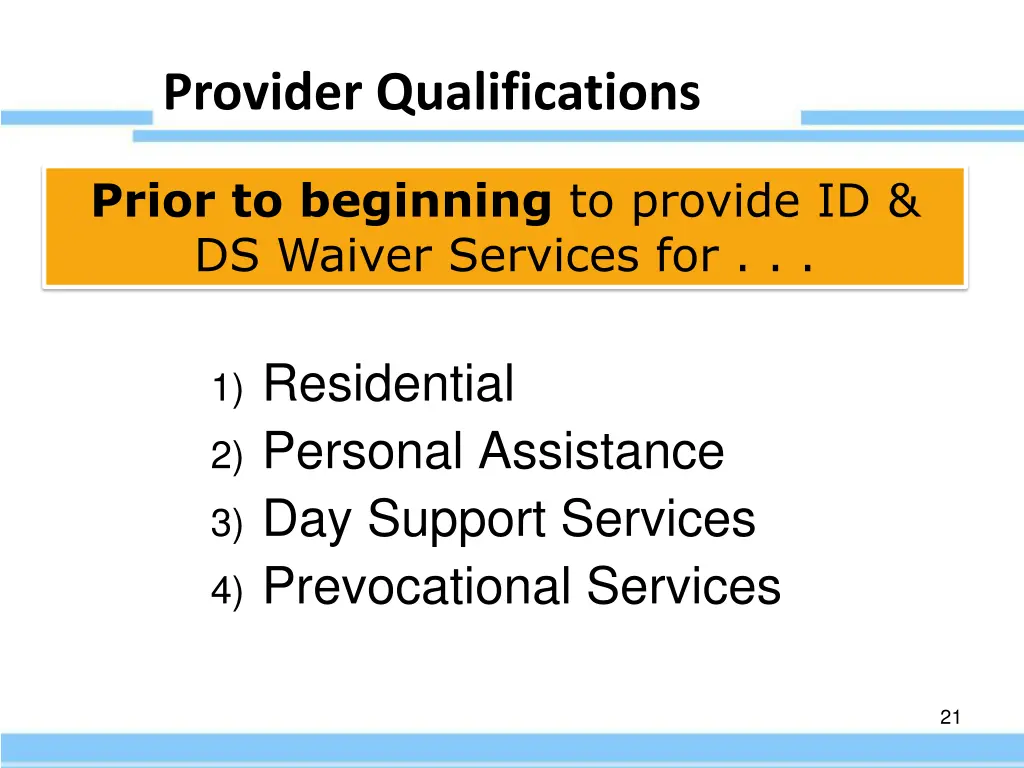 provider qualifications 3