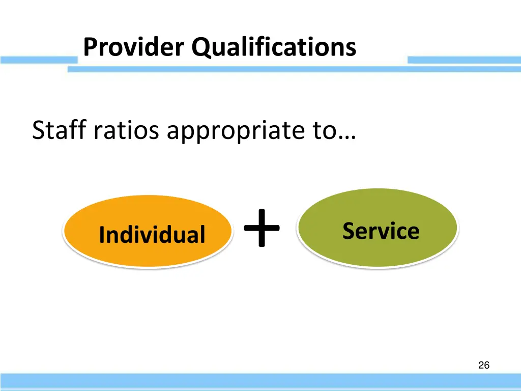 provider qualifications 8