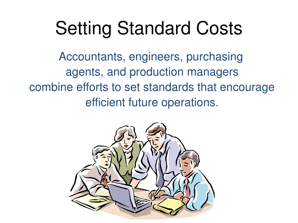 setting standard costs