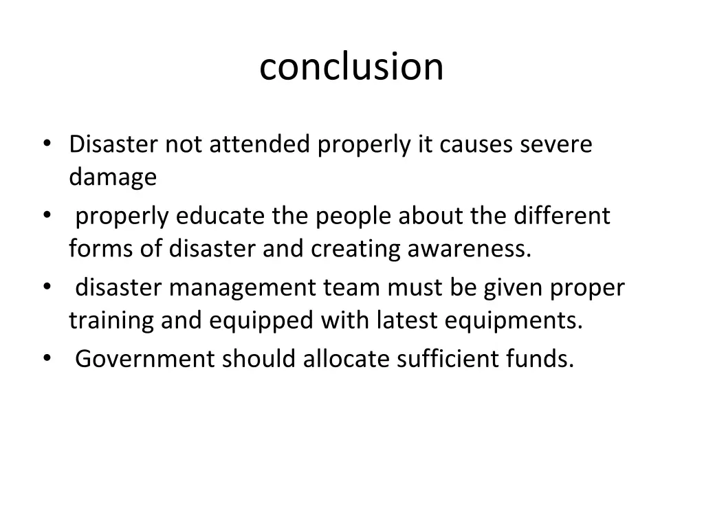 conclusion