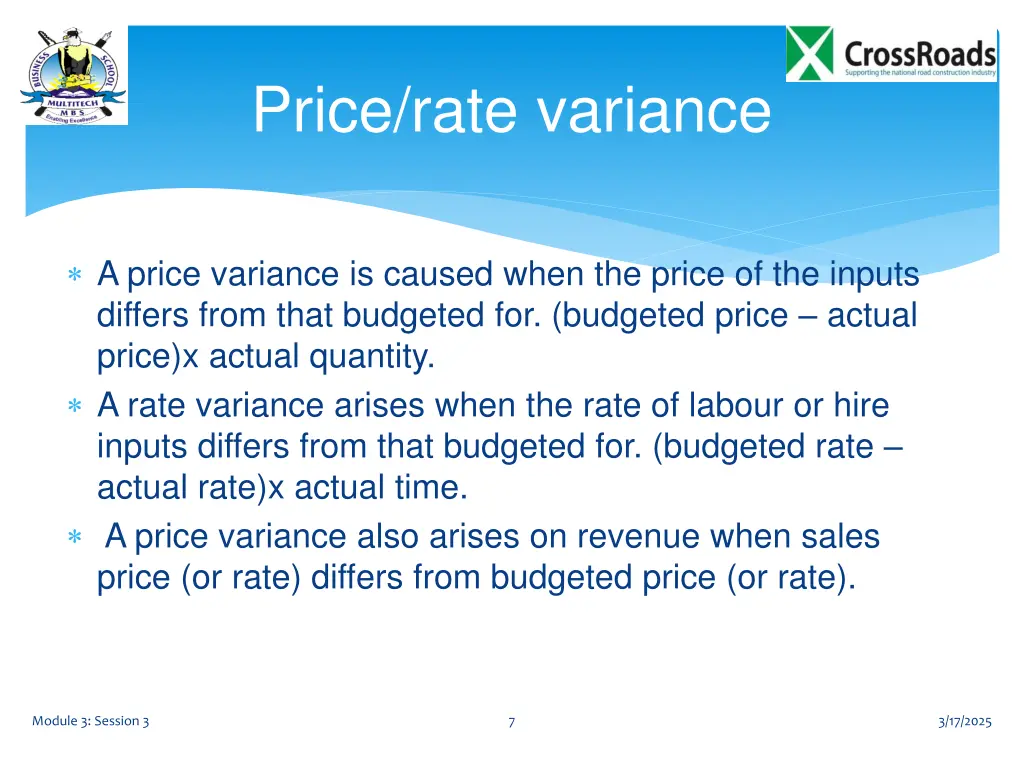 price rate variance