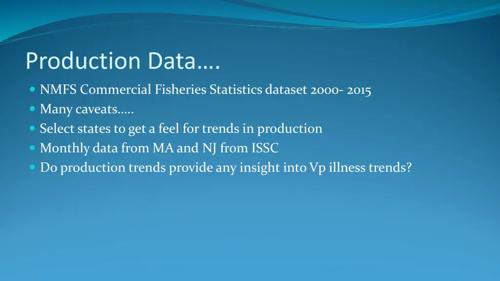 production data