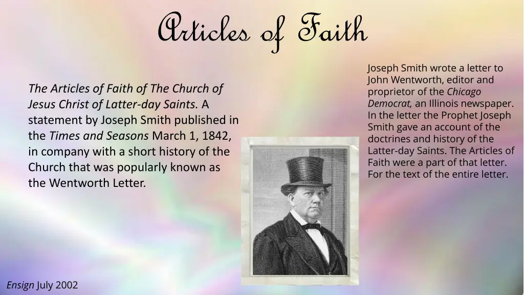 articles of faith