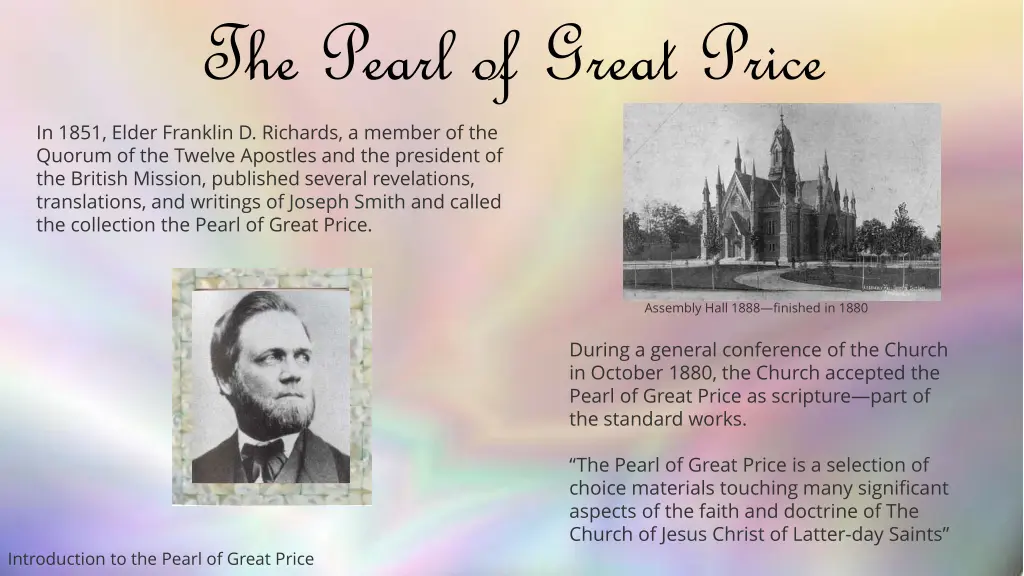 the pearl of great price 1