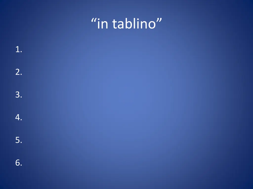 in tablino