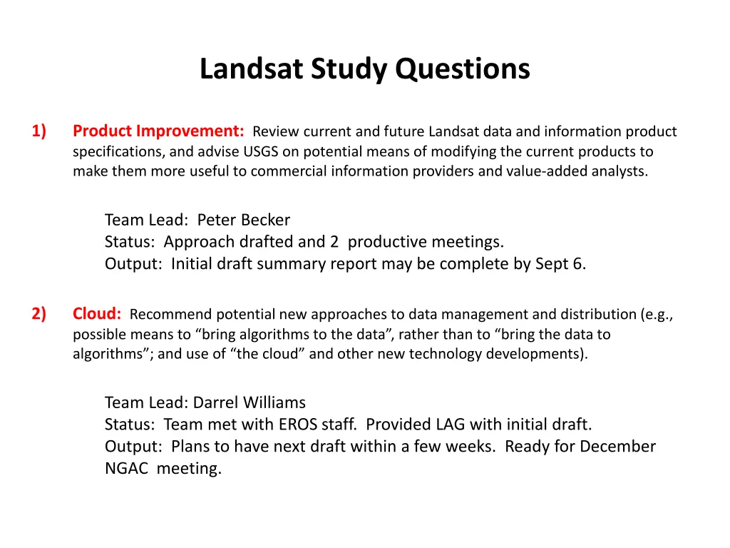 landsat study questions