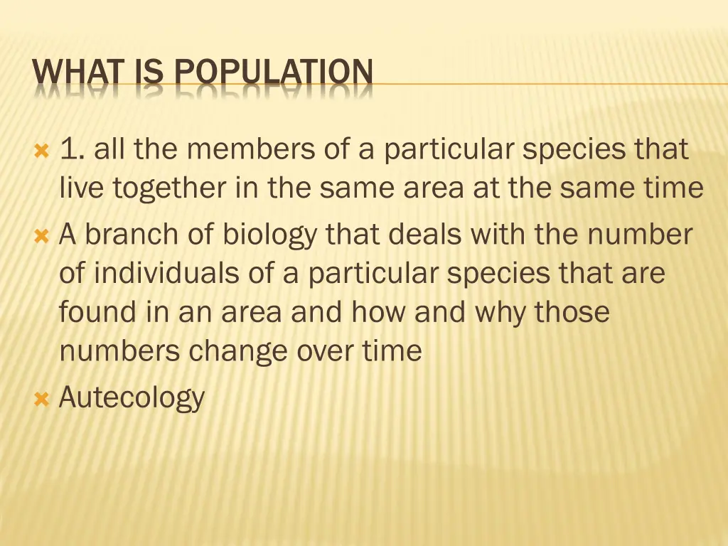 what is population