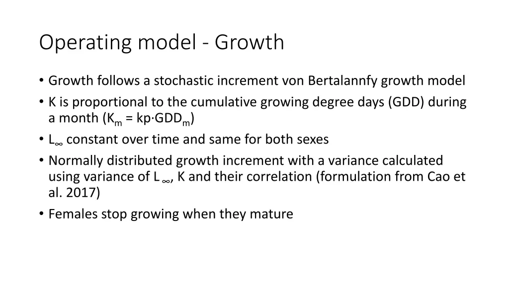 operating model growth
