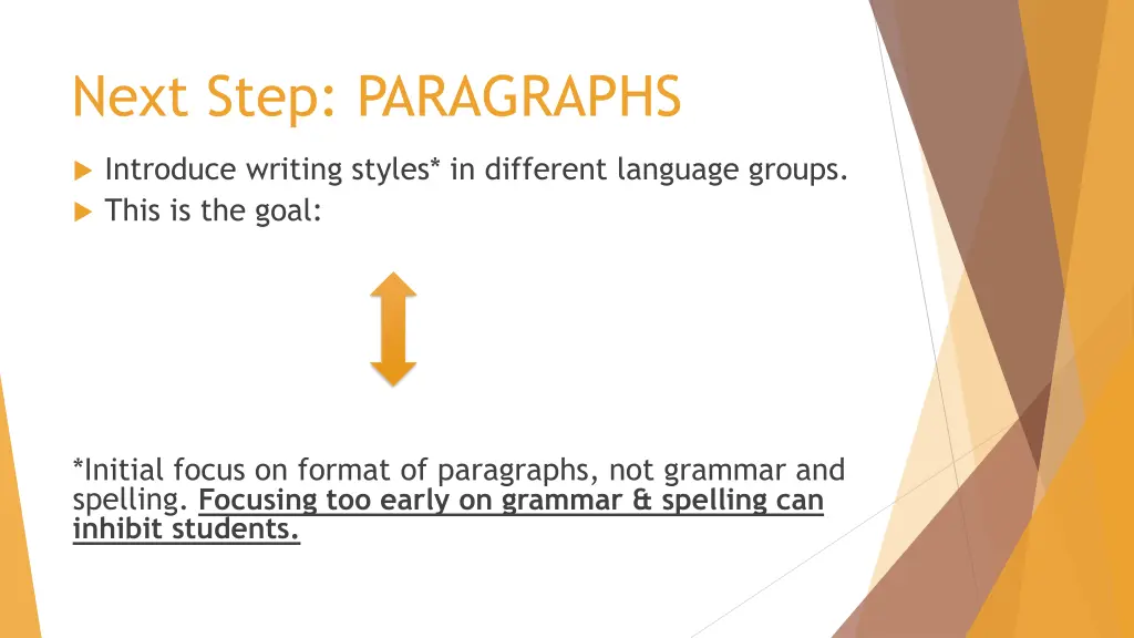 next step paragraphs