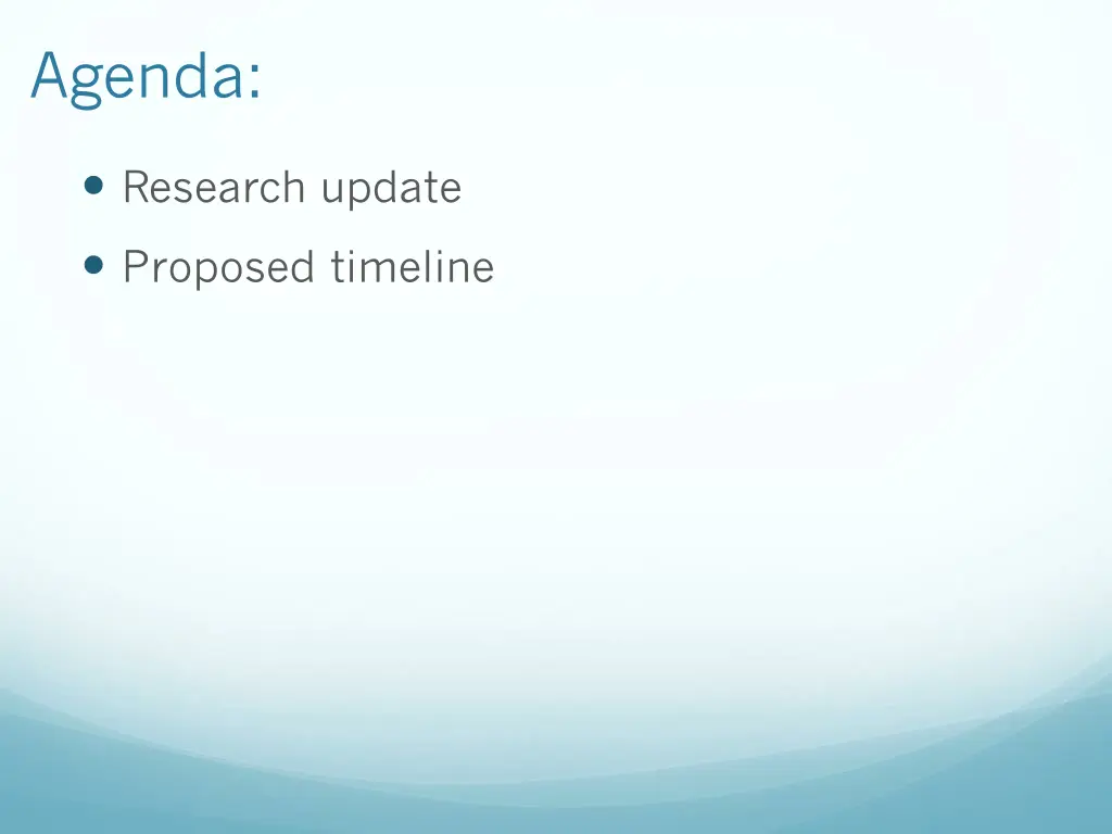 agenda 1