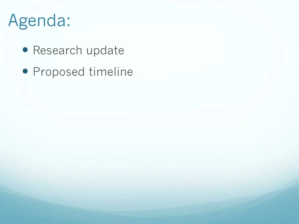 agenda