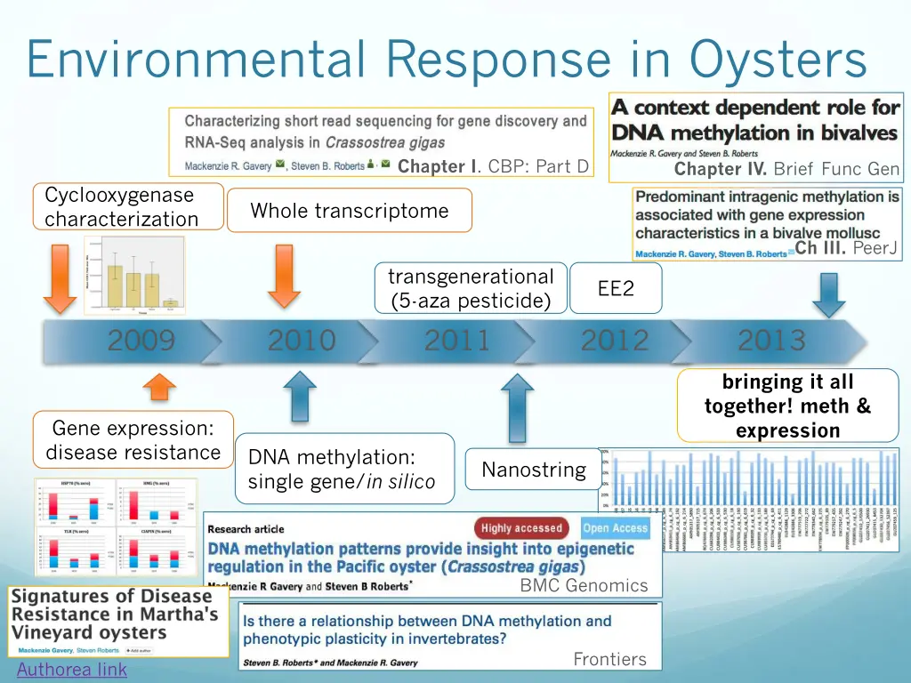 environmental response in oysters 13