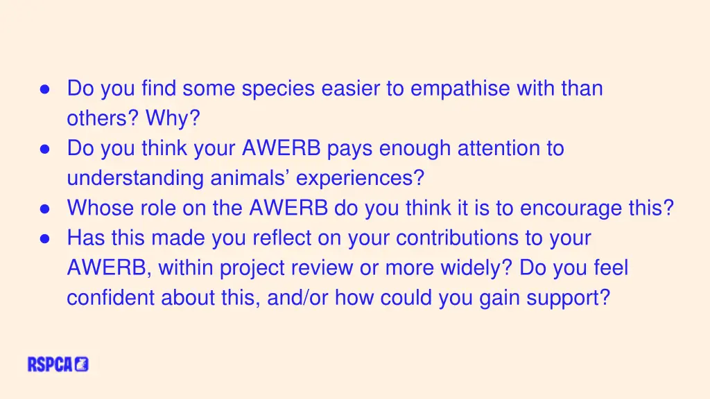do you find some species easier to empathise with
