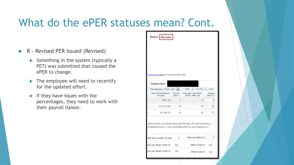what do the eper statuses mean cont 1