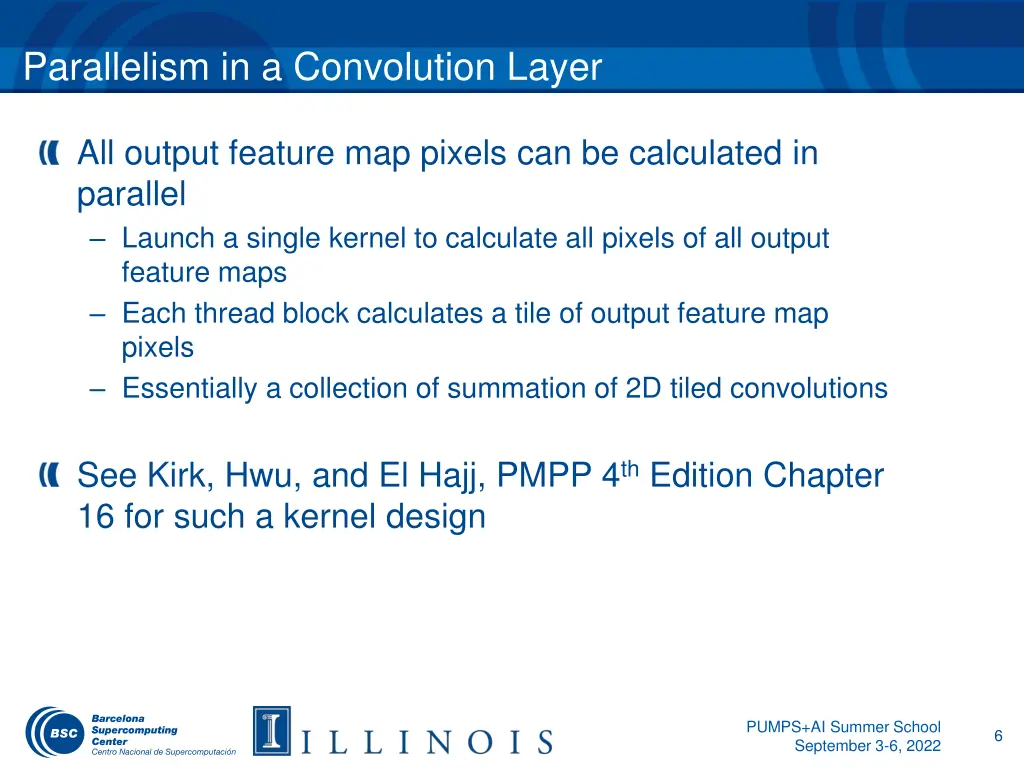 parallelism in a convolution layer