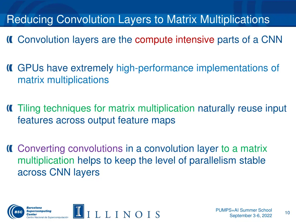 reducing convolution layers to matrix