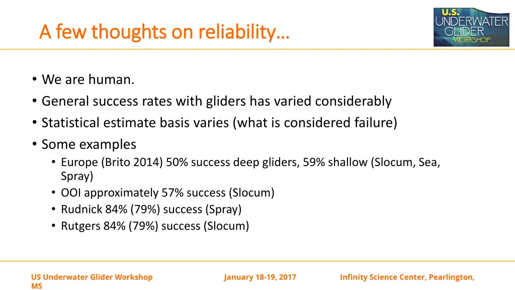 a few thoughts on reliability a few thoughts