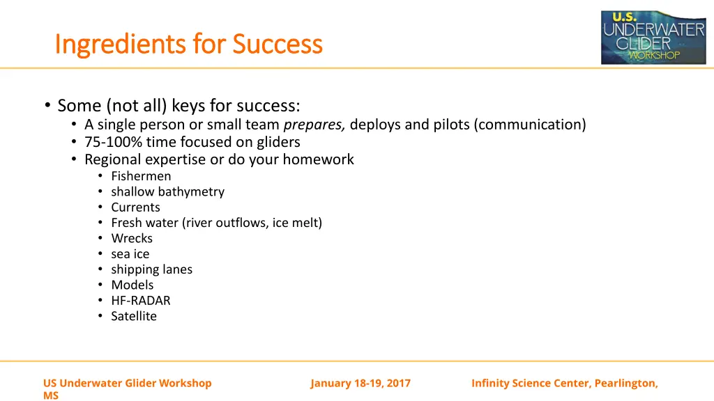 ingredients for success ingredients for success