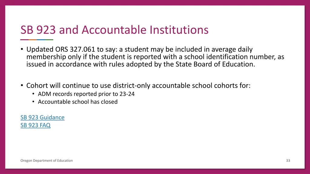 sb 923 and accountable institutions