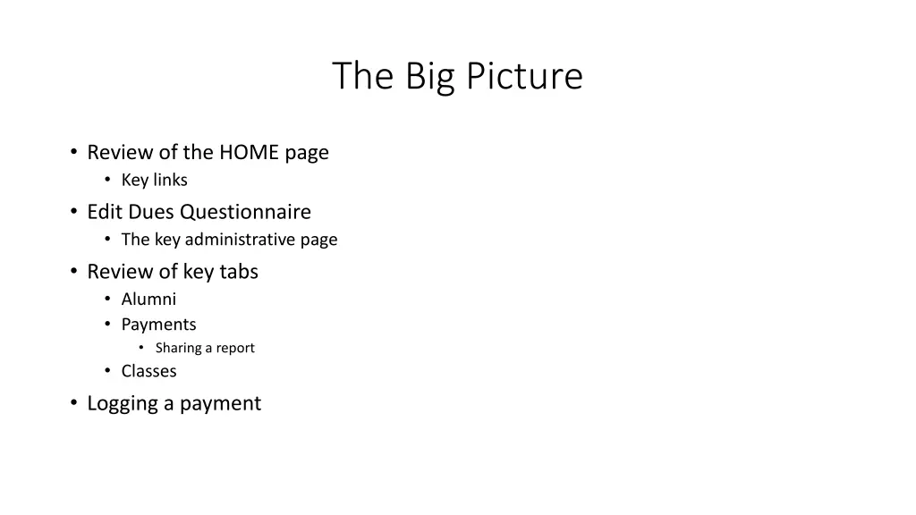 the big picture