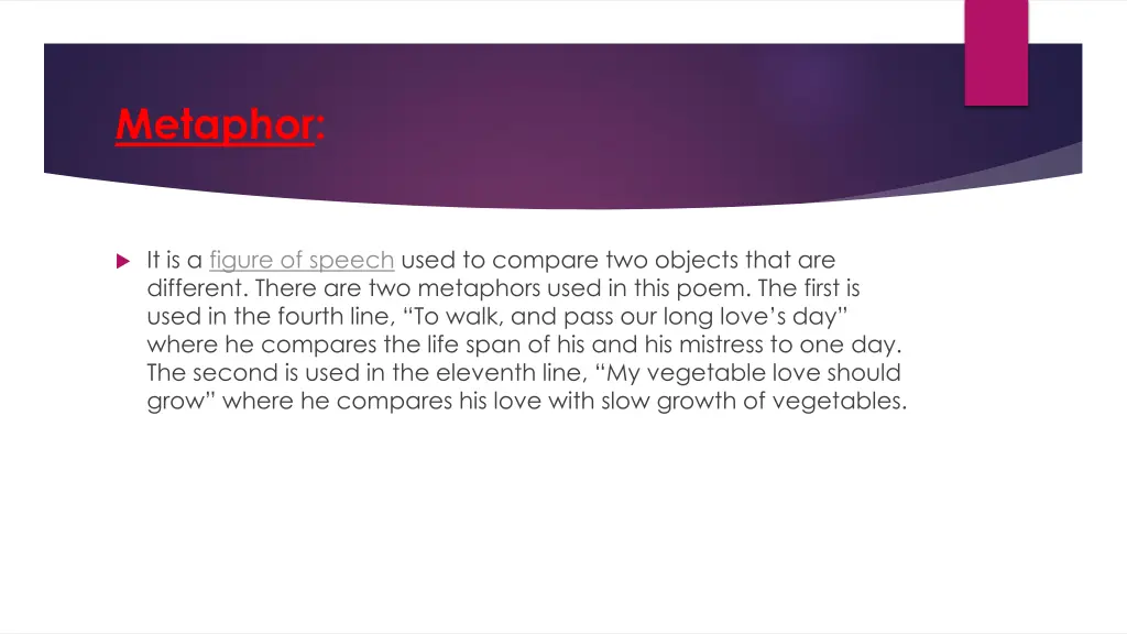 metaphor