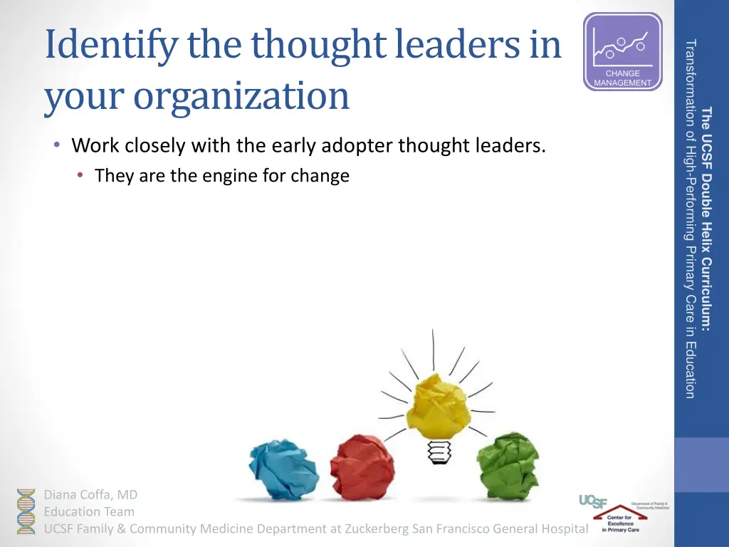 identify the thought leaders in your organization