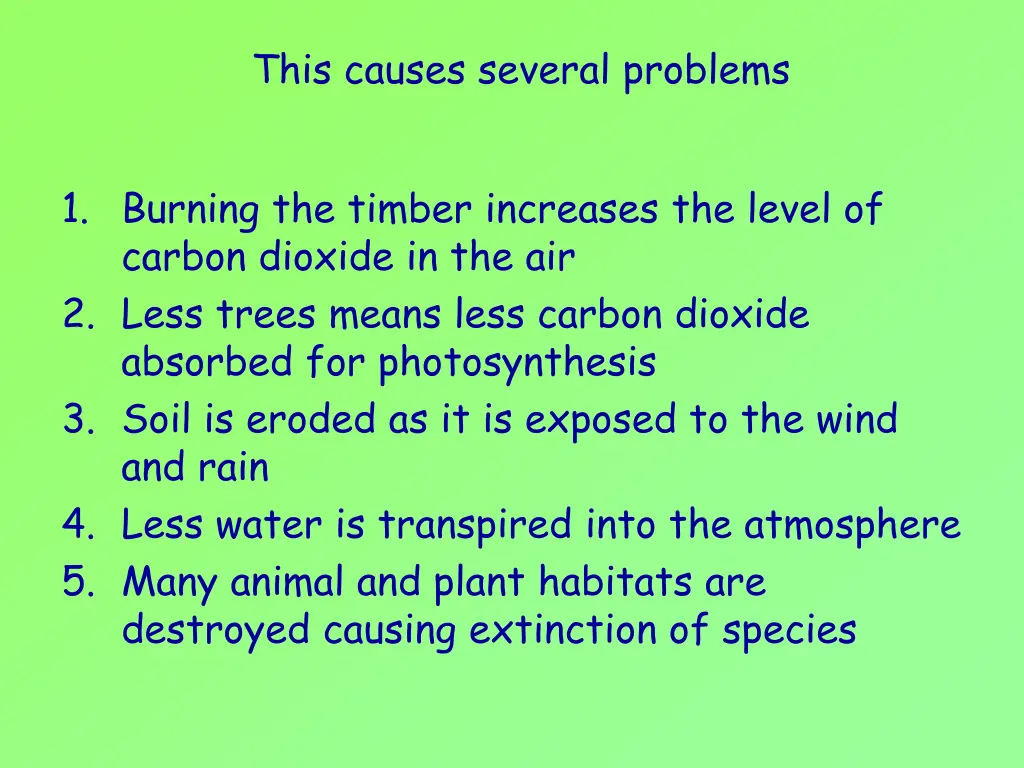 this causes several problems