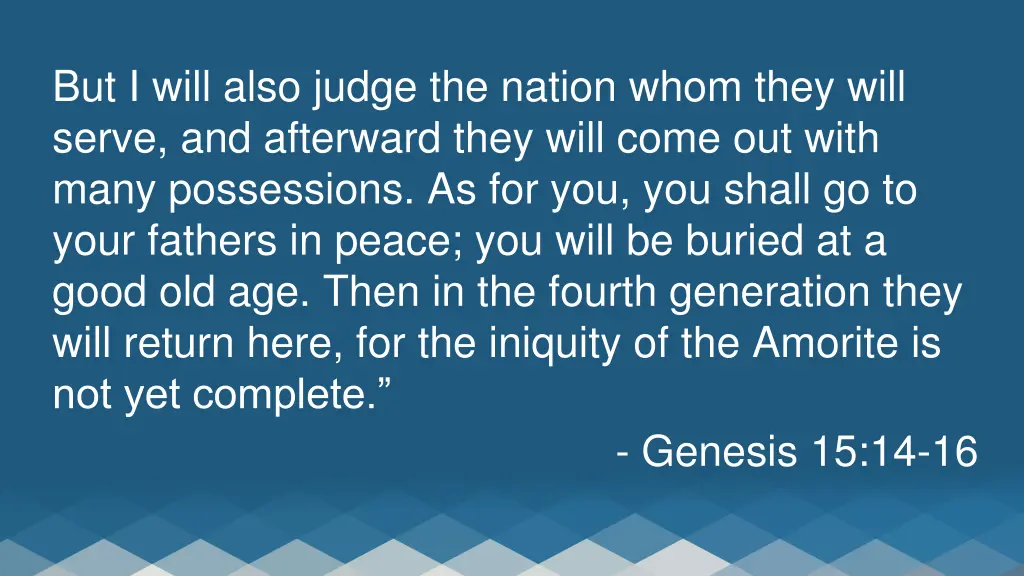 but i will also judge the nation whom they will