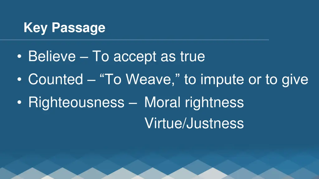 key passage