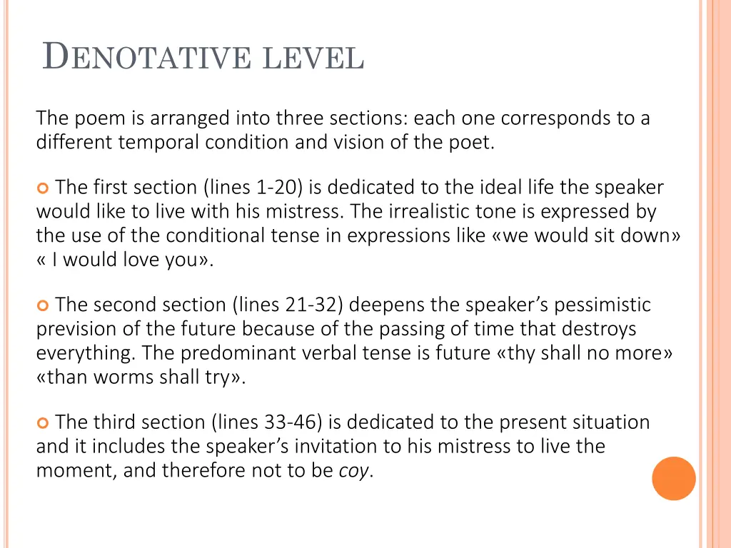 d enotative level