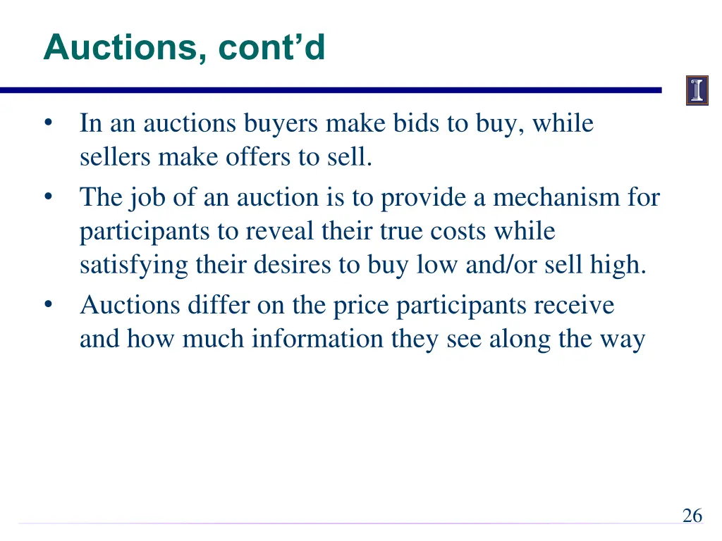 auctions cont d