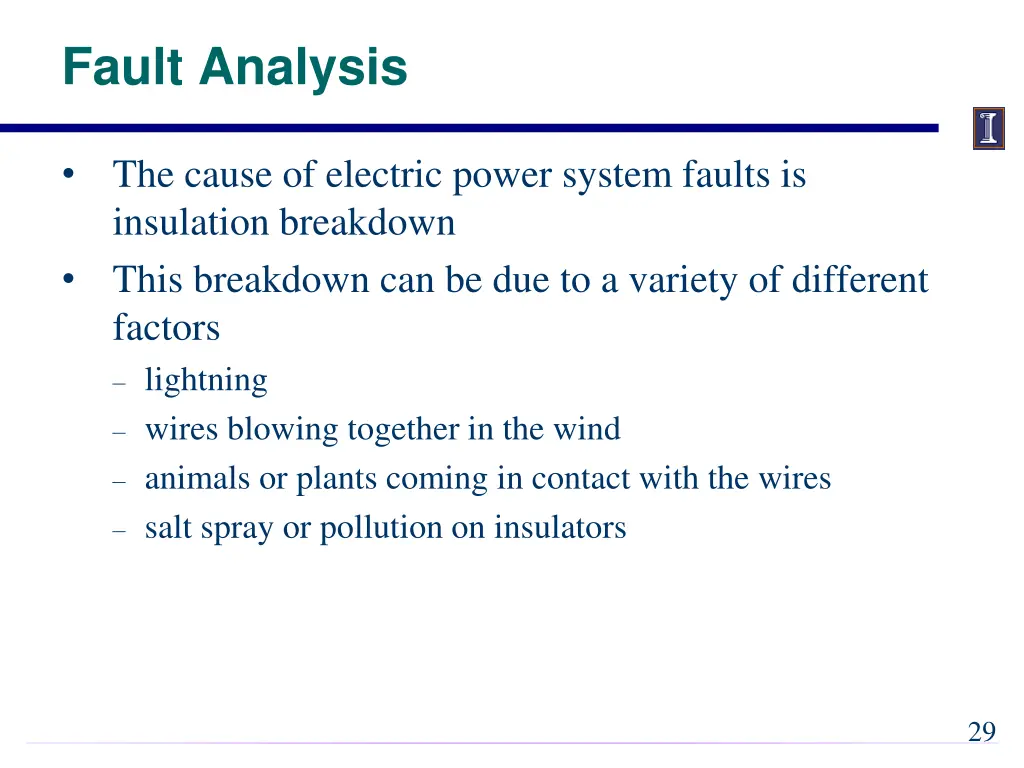 fault analysis