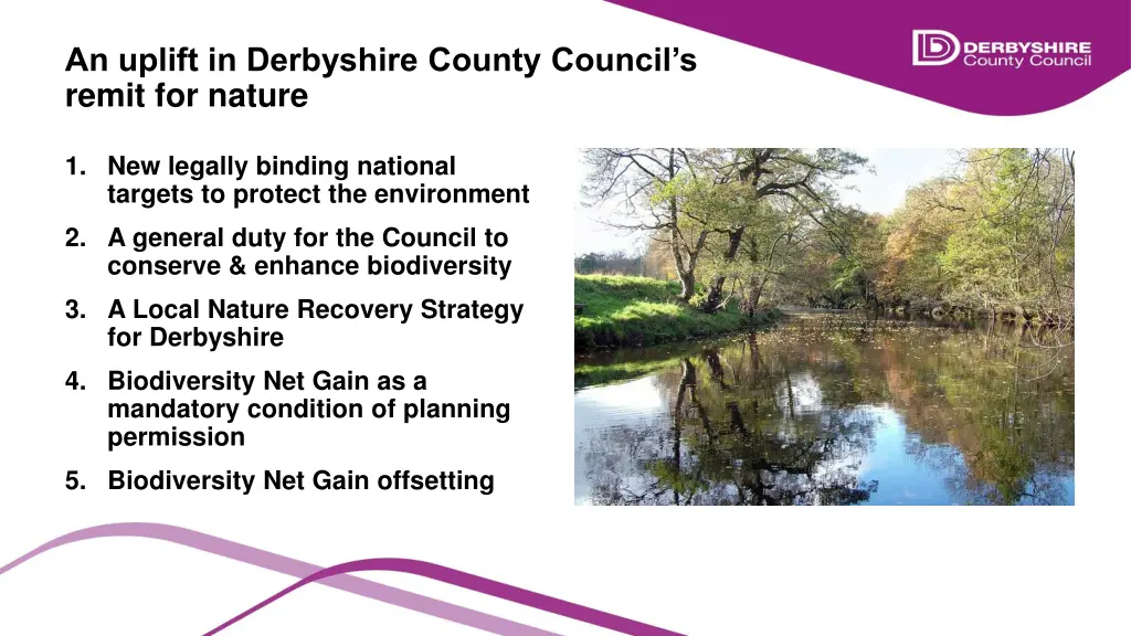 an uplift in derbyshire county council s remit