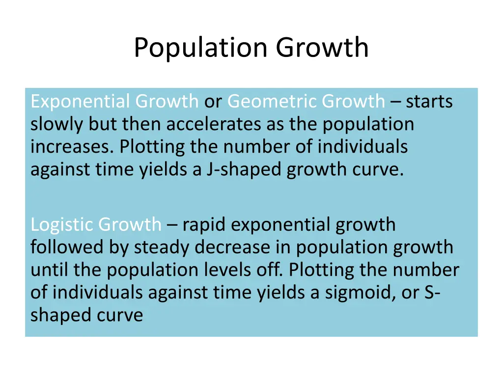 population growth