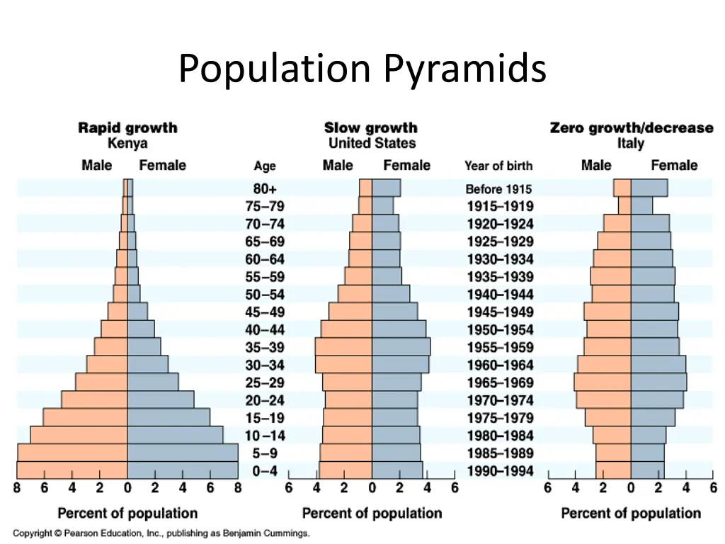 population pyramids