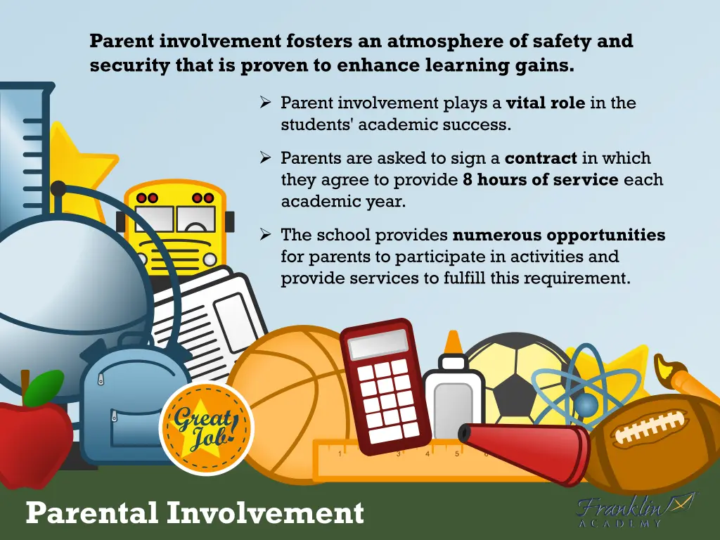 parent involvement fosters an atmosphere