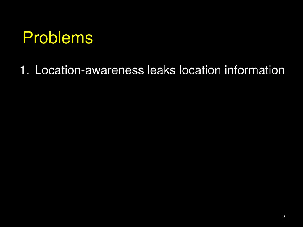 problems