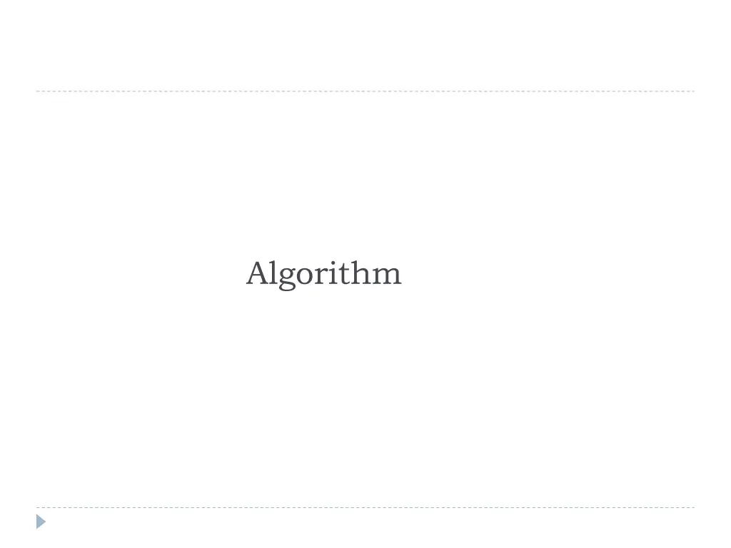 algorithm