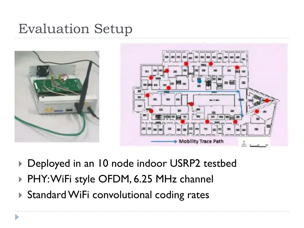 evaluation setup