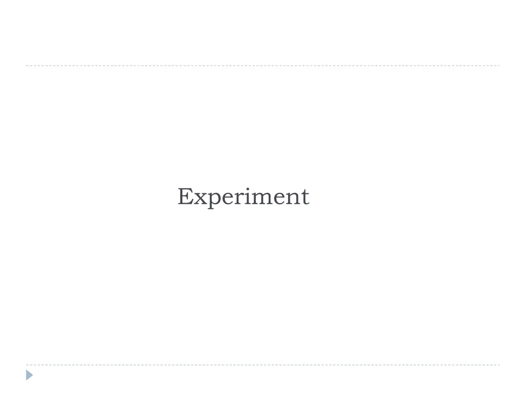 experiment