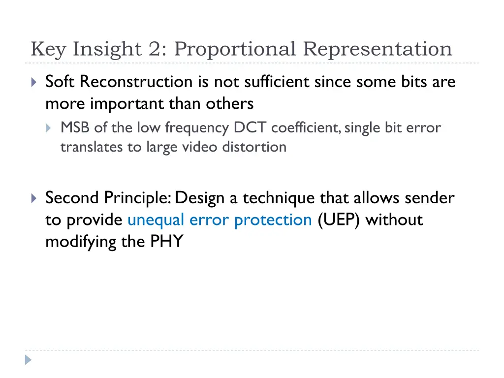 key insight 2 proportional representation