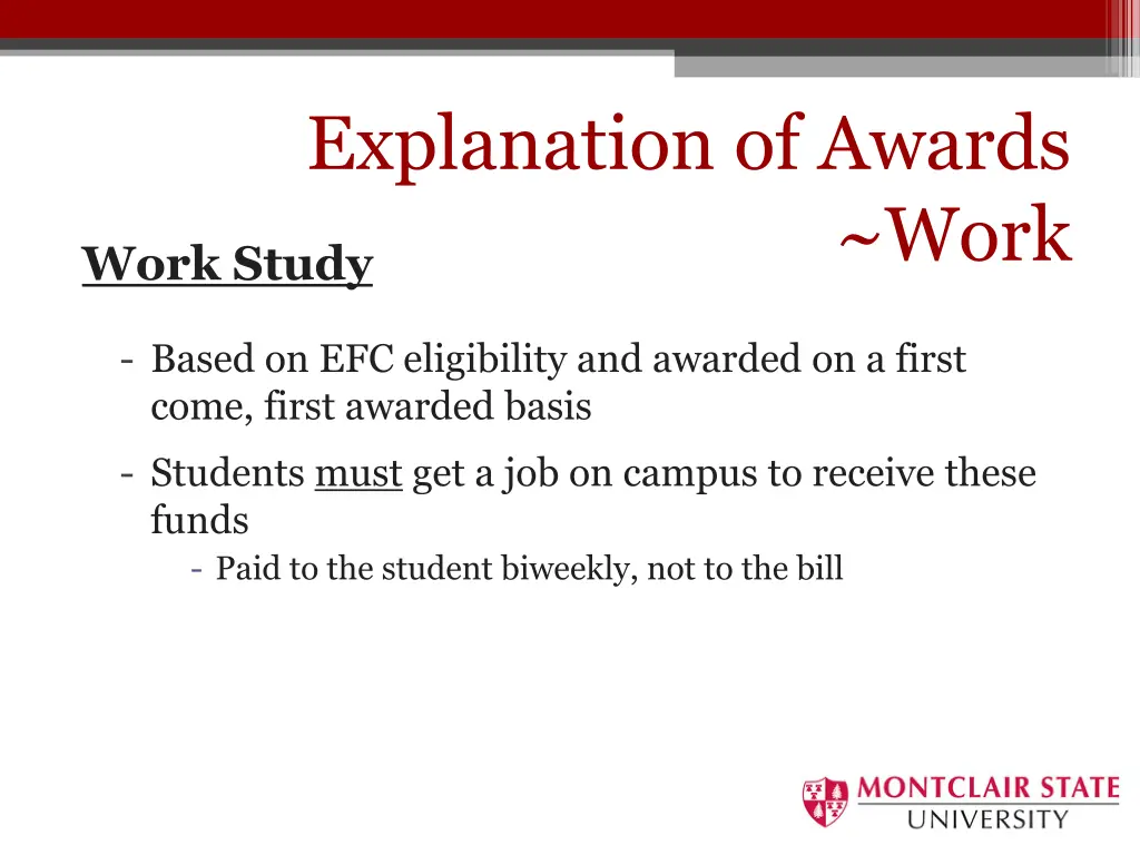 explanation of awards 1