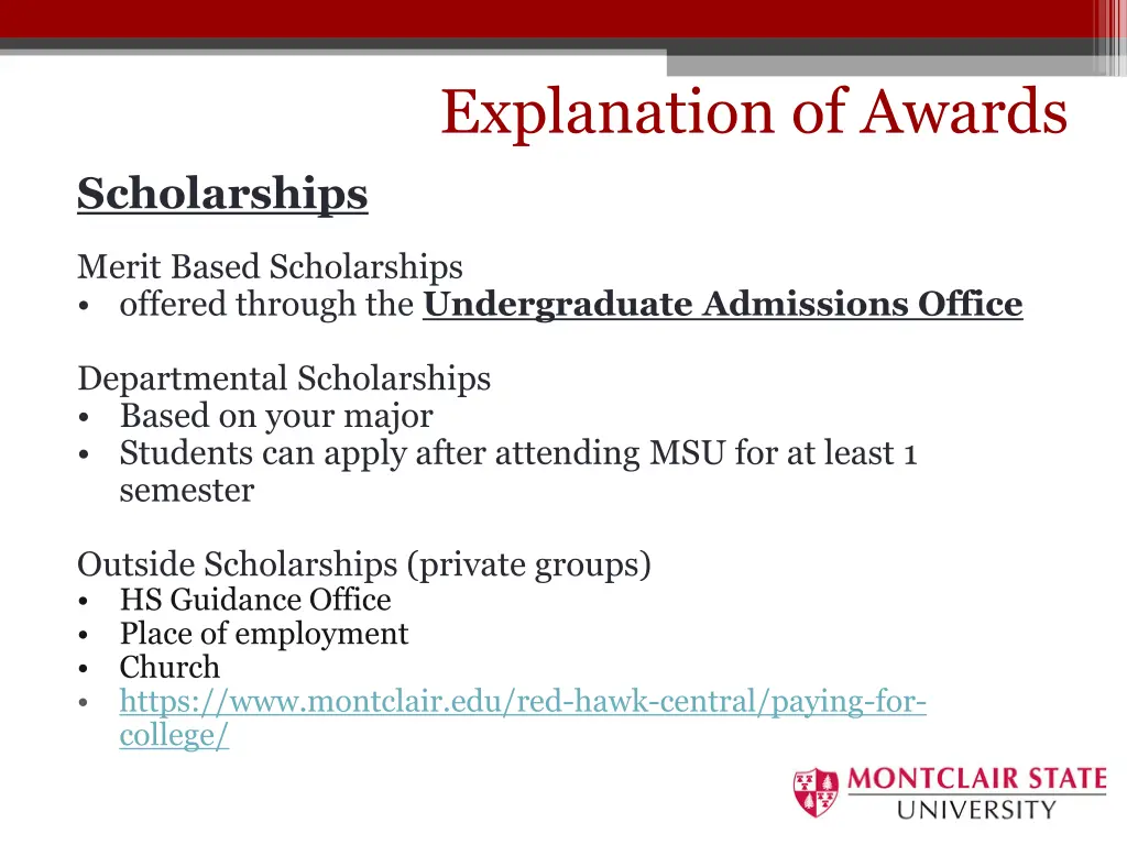 loans on award explanation of awards 1